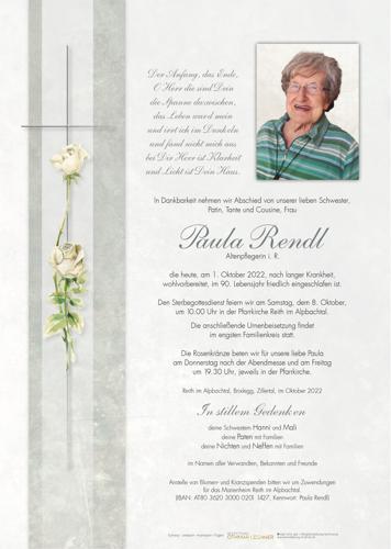 Parte von Paula Rendl