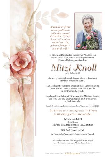 Parte von Mitzi Knoll