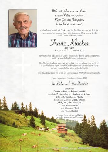 Parte von Franz Klocker