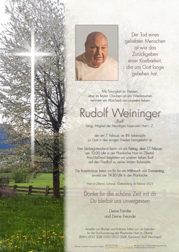 Parte von Rudolf Weininger