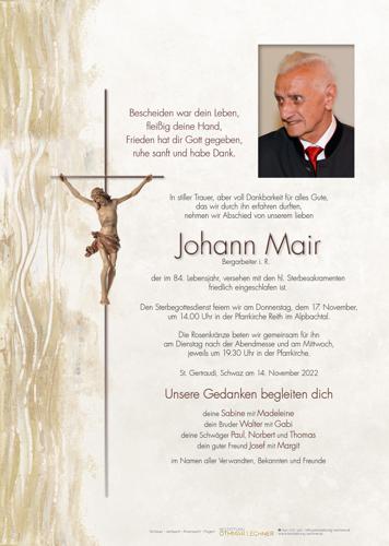 Parte von Johann Mair