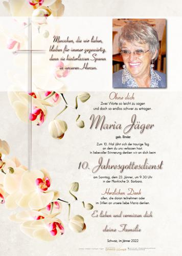 Parte von Maria Jäger