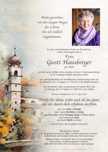 Parte von Gusti Hausberger