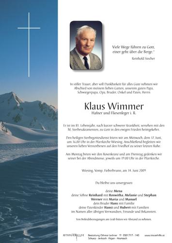 Parte von Klaus Wimmer