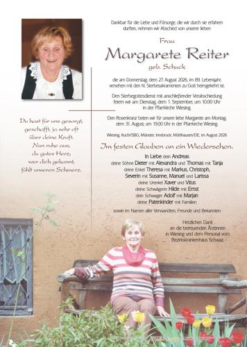 Parte von Margarete Reiter