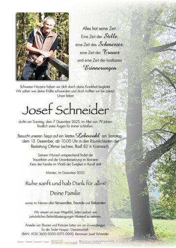 Parte von Josef Schneider