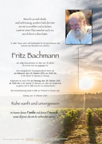 Parte von Fritz Bachmann