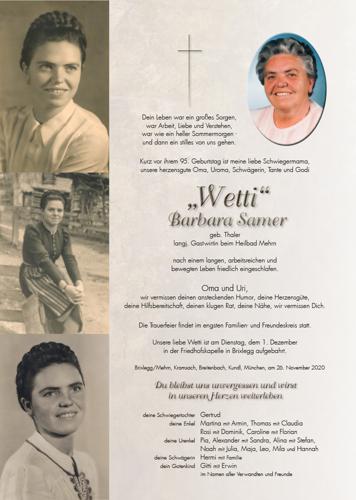 Parte von Barbara Samer