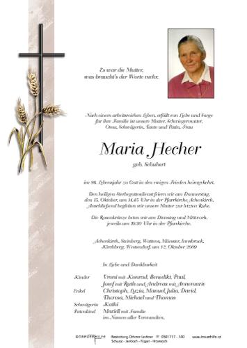 Parte von Maria Hecher