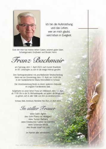 Parte von Franz Bachmair