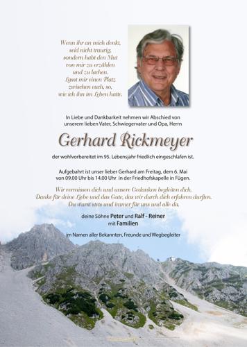 Parte von Gerhard Franz Rickmeyer