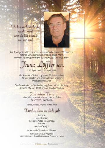 Parte von Franz Löffler sen.