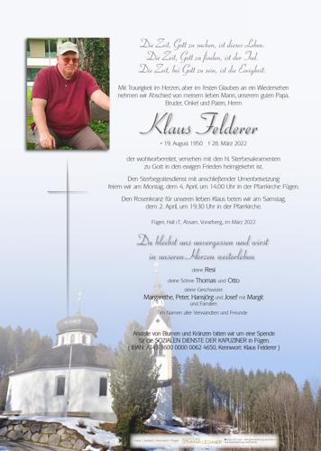 Parte von Klaus Felderer