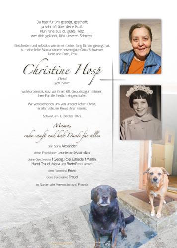 Parte von Christine Hosp