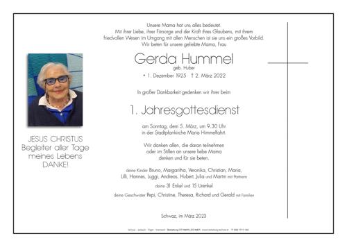 Parte von Gerda Hummel