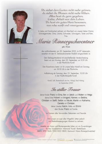 Parte von Maria Rinnergschwentner