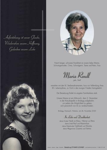 Parte von Maria Rendl