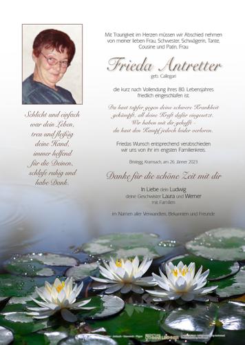 Parte von Frieda Antretter