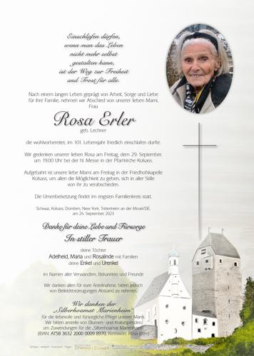 Parte von Rosa Erler