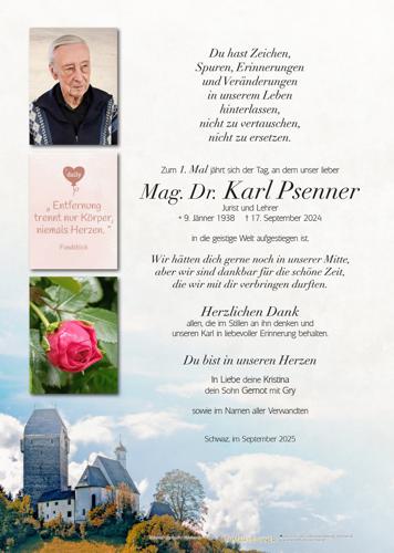 Parte von Mag. Dr. Karl Psenner