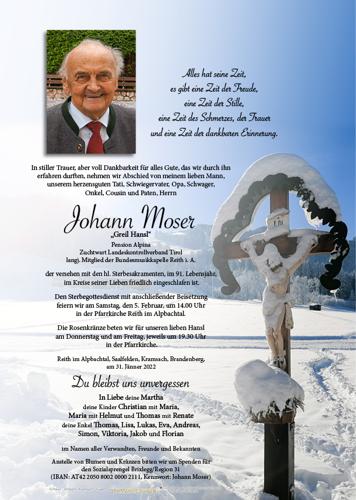 Parte von Johann Moser