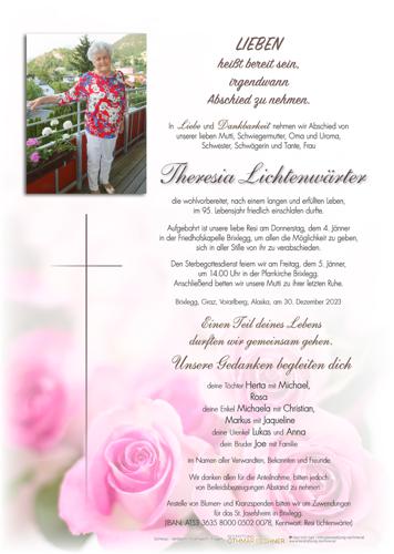 Parte von Theresia Lichtenwärter