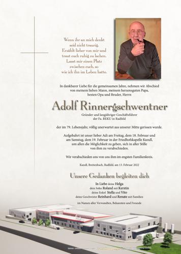 Parte von Adolf Rinnergschwentner