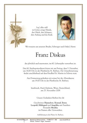 Parte von  Diskus Franz Herr