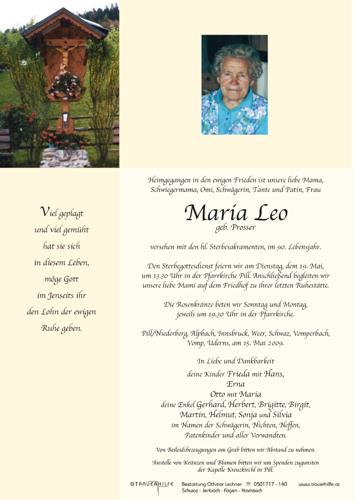 Parte von Maria Leo