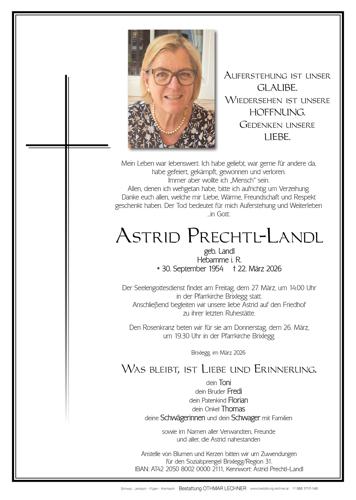 Parte von Astrid Prechtl-Landl