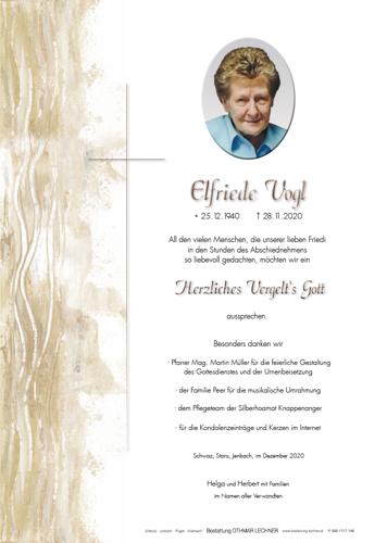 Parte von Elfriede Vogl