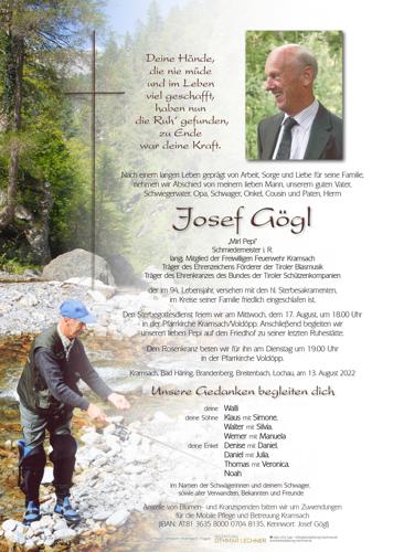 Parte von Josef Gögl