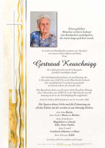 Parte von Gertraud Keuschnigg