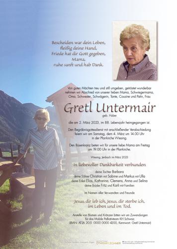 Parte von Gretl Untermair