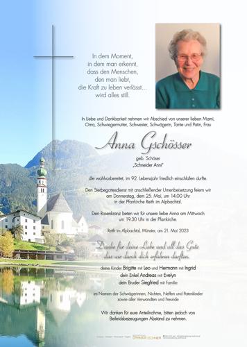 Parte von Anna Gschösser