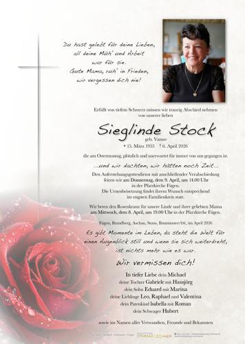 Parte von Stock Sieglinde
