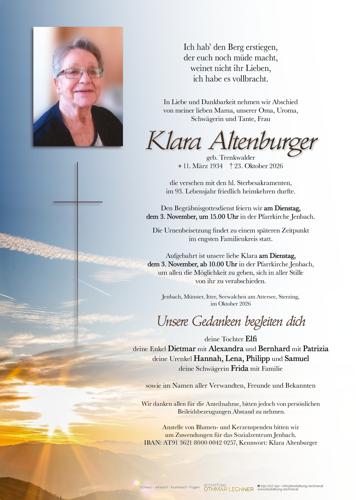 Parte von Klara Altenburger