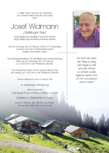 Parte von Josef Widmann