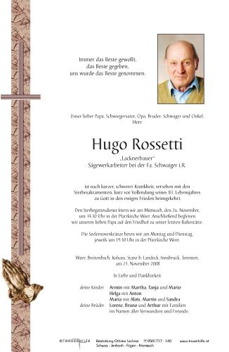 Parte von  Rossetti Hugo Herr