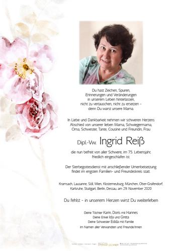 Parte von Ingrid Reiß