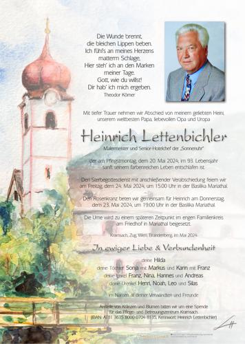 Parte von Heinrich Lettenbichler