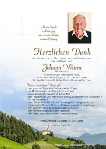 Parte von Johann Wurm
