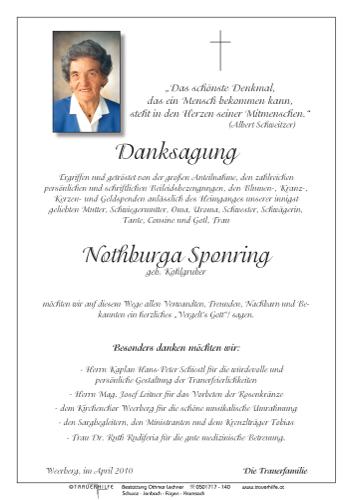 Parte von Sponring Nothburga