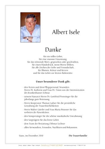 Parte von Albert Isele