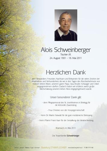 Parte von Alois Schweinberger