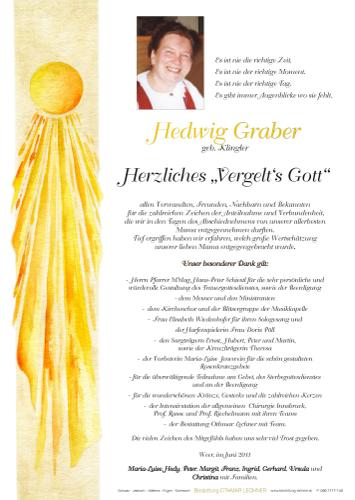 Parte von Hedwig Graber