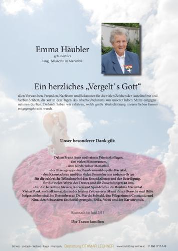 Parte von Emma Häubler