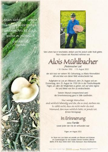 Parte von Alois Mühlbacher