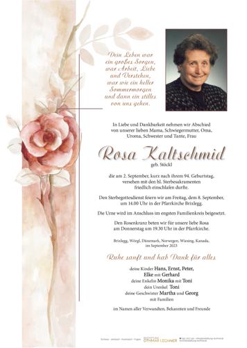 Parte von Rosa Kaltschmid