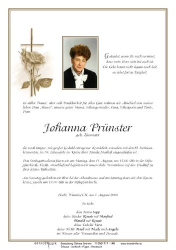 Parte von Prünster Johanna Frau